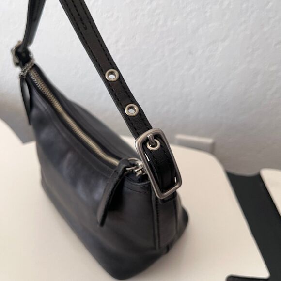 Rare Coach Mini Handbag Demi Purse Silver Hardware Adjustable Strap Costa Rica - Picture 4 of 12